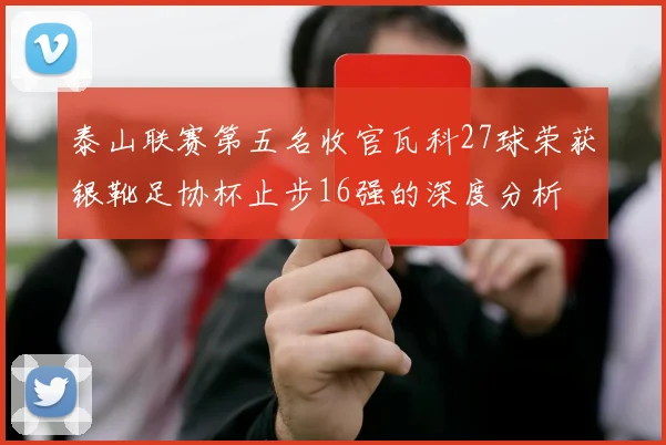 泰山联赛第五名收官瓦科27球荣获银靴足协杯止步16强的深度分析